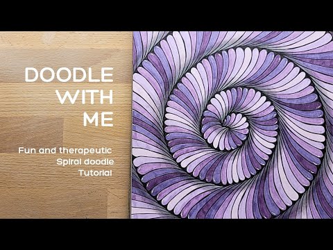 Art for Beginners | Tutorial | How to draw a perfect spiral