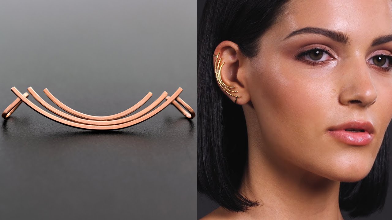 Sterling silver ear cuff earring for non pierced ears | Emmanuela®