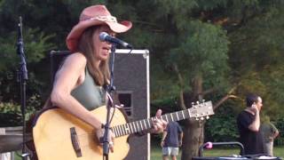 Tiffany Christopher POLICY Gully Park Concert Series 2001 June female singer songwriter looping