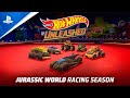 Hot Wheels Unleashed - Jurassic World Racing Season Trailer | PS5 & PS4 Games