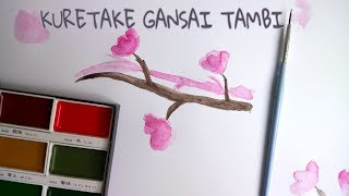 FARBY AKWARELOWE KURETAKE GANSAI TAMBI-mini test |rysownik#2|