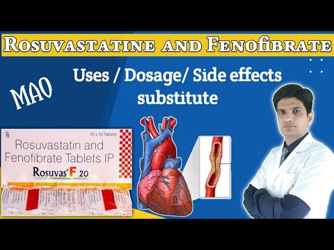 Rosuvastatin and Fenofibrate tablets | Rosuvastatin and fenofibrate tablet ip in hindi