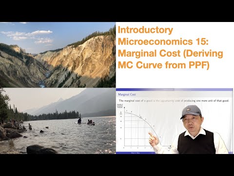 Introductory Microeconomics 15: Marginal Cost (Deriving MC Curve from PPF)