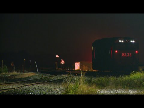 BL33 Light Engine Departs Gheringhap At Night (13/5/2023) - PoathTV Australian Trains & Railways