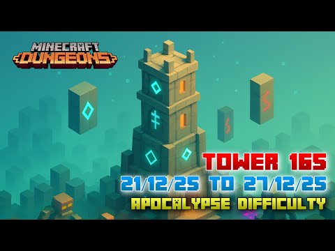 The Tower 165 [Apocalypse] Full Climb, Guide & Strategy, Minecraft Dungeons Fauna Faire