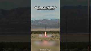 Hobby Rocket Accelerating to Supersonic Speed