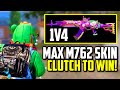 1V4 CLUTCH TO WIN WITH MAXED M762 STRAY REBELLION IN ASIA ACE RANK!!  | PUBG MOBILE