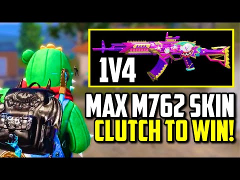 1V4 CLUTCH TO WIN WITH MAXED M762 STRAY REBELLION IN ASIA ACE RANK!!  | PUBG MOBILE