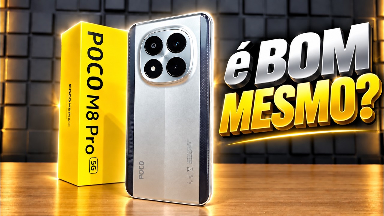 Miniatura da avaliação em vídeo de Smartphone Poco M8 5G 16GB RAM 512GB Armazenamento Prata