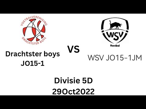 Drachtster Boys JO15-1 vs WSV JO15-1JM (Divisie 5D 29Oct2022)