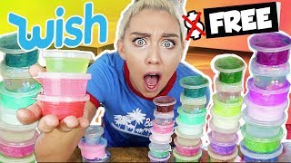 HOW I GOT FREE Slime from Wish.com! | Giant Wish Slime Smoothie!! | NICOLE SKYES