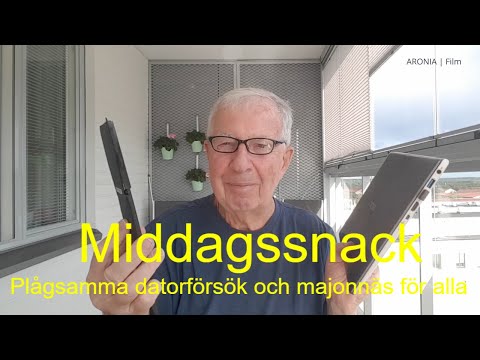 2021-08-04 MIDDAGSSNACK - Plågsamma datorförsök och majonnäs för alla
