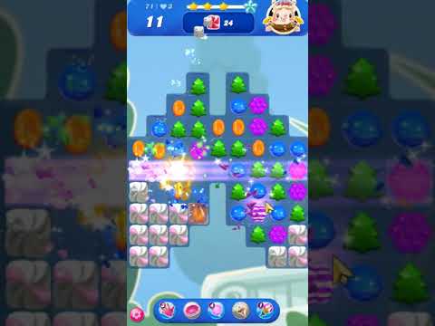 Candy Crush Saga Level 71 - Sugar Stars,  25 Moves Completed