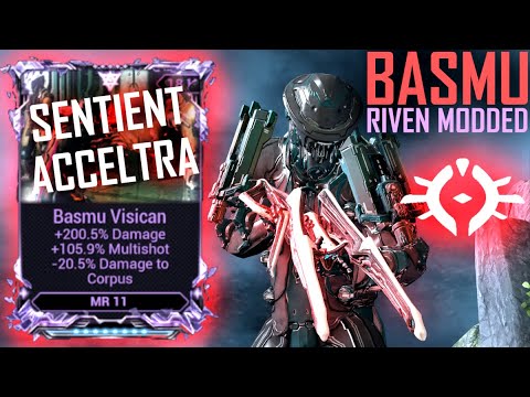 [Warframe] BASMU RIVEN MODDED BEST ENDGAME GOD TIER BUILD [DAMAGE AND MULTISHOT RIVEN]