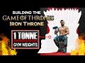 Building A LIFE SIZE IRON THRONE Using ONLY Gym Weights | Game Of Thrones Challenge Reveal!