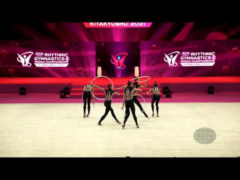 Ukraine (UKR) - 2021 Rhythmic Worlds, Kitakyushu (JPN) - Qualifications 3 Hoops + 2 Pairs Of Clubs