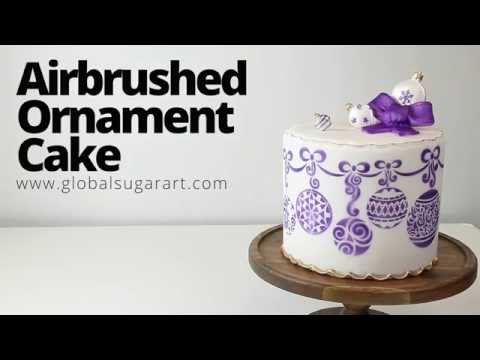 Airbrush Ornament Cake
