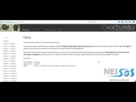 Overthewire.org Wargames natas - Level 0,1 [SPOILER] ENGLISH