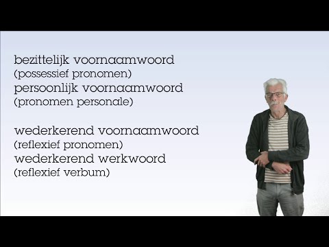 Het bezittelijk en persoonlijk voornaamwoord, wederkerend voornaamwoord en werkwoord. (A2/B1/B2/C)