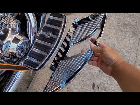 Harley Davidson Road glide Floor boards upgrade and install alot of other motorcycle same process