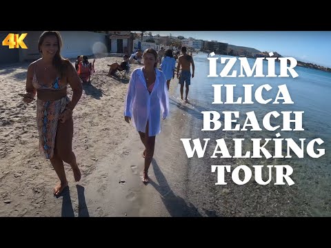 Ilıca Beach Walking Tour | Cesme, Turkey [4k Uhd 30 fps]