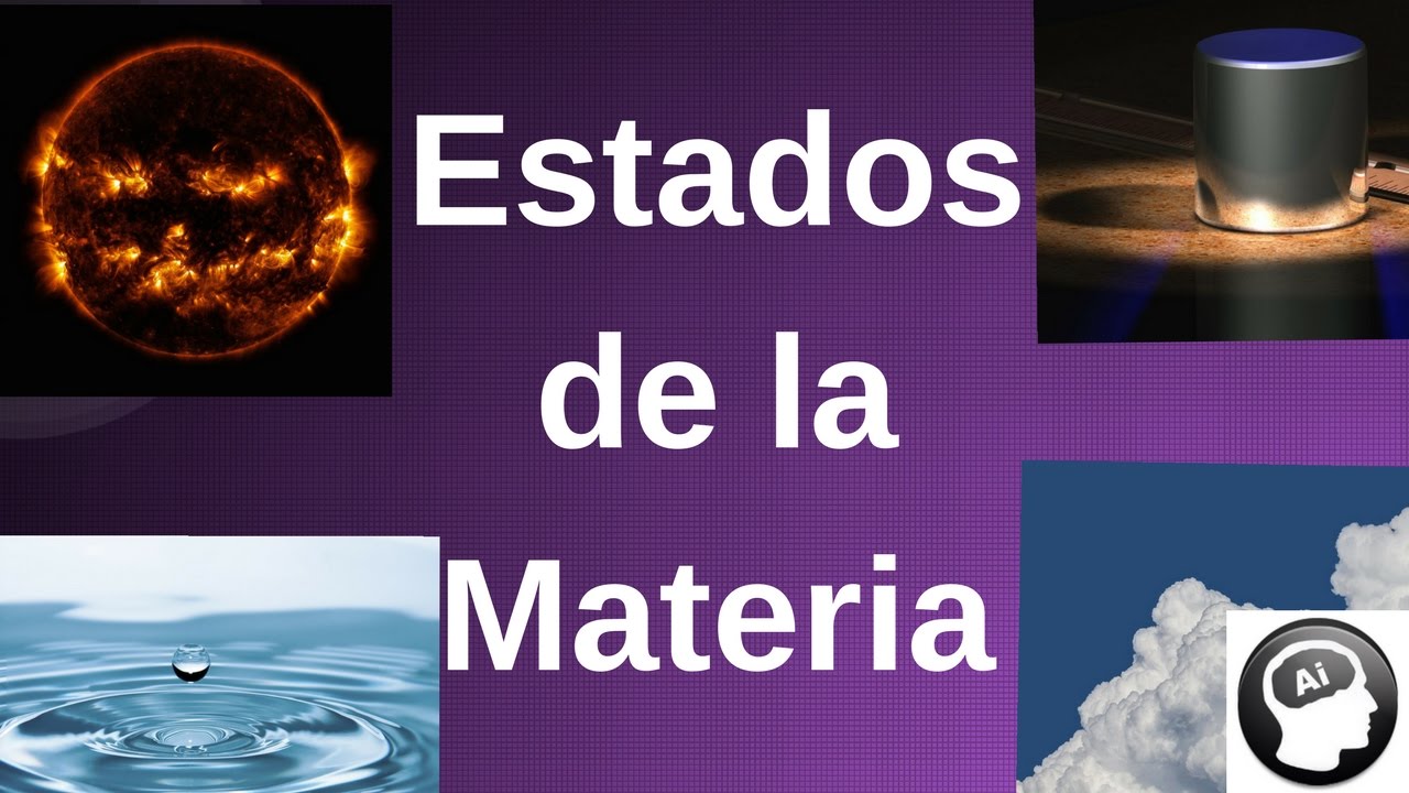 Estados de la materia: sólido, líquido, gaseoso, plasma