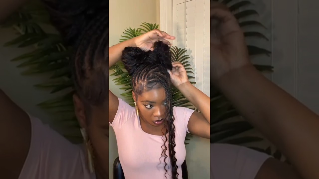 Easy hair bow with braids   #bowtutorial #hairbowtutorial #hairbows #hairstyle #braids #braidstyles