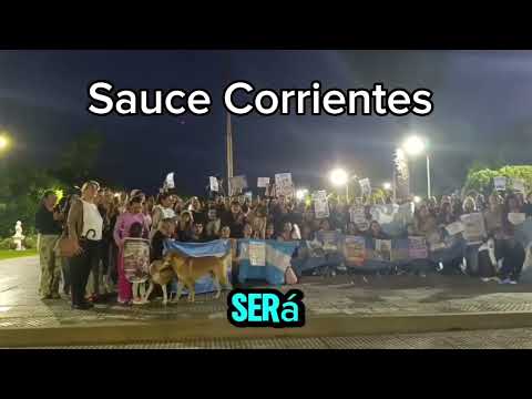 Docentes reclamaron en Sauce Corrientes 
