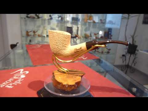 Pipa in radica half bent fatta a mano - www.paronellipipe.it