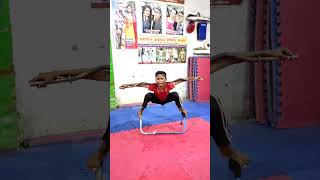 Child Hard kung Fu Training of Mix Martial Arts Kid