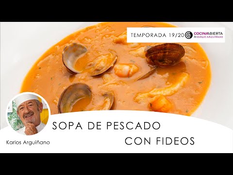 SOPA de PESCADO con fideos ¡Receta fácil para NAVIDAD! 🎄🍽️ Cocina abierta de Karlos Arguiñano