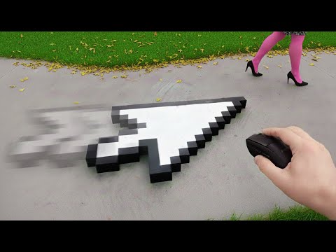 I Built a Giant Mouse Cursor in Real Life! (Controllable)