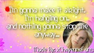 Cheyene Kimball - Hanging on Lyrics On Screen