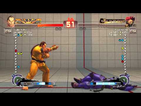 Guille N Roll's USF4 Match - Dan vs Akuma (tsawjNYOM)