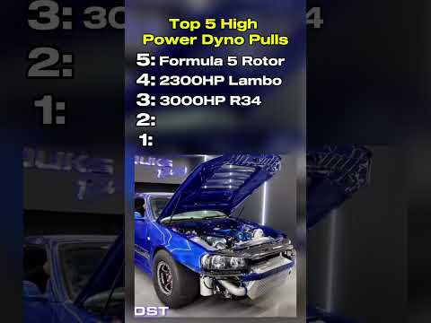 Top 5 High Power Dyno Pulls | #shorts #top5 #cars #dyno #dynotune