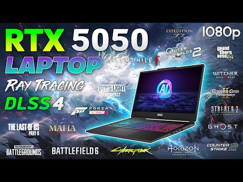 RTX 5050 Laptop 8GB - Test in 18 Games | MSI Cyborg 15