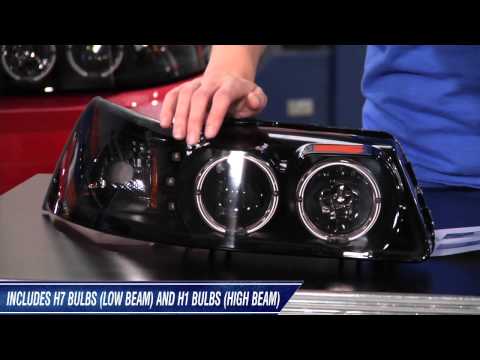 Mustang Raxiom Smoked Projector Headlights - Dual CCFL Halo (99-04 All) Review