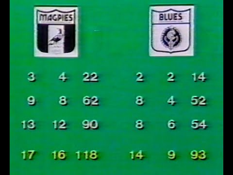 1984 1st Semi Final - Carlton v Collingwood. The Winners.