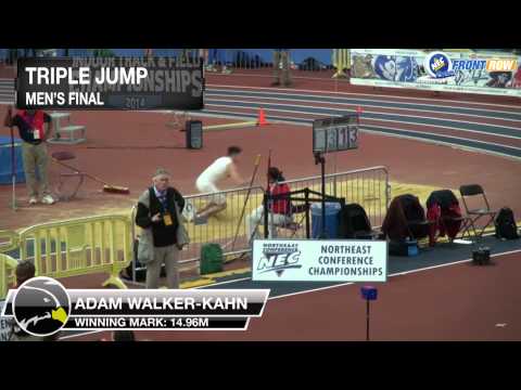 2014 NEC ITF Championships - Men's Triple Jump Champion Adam Walker Kahn, LIU Brooklyn