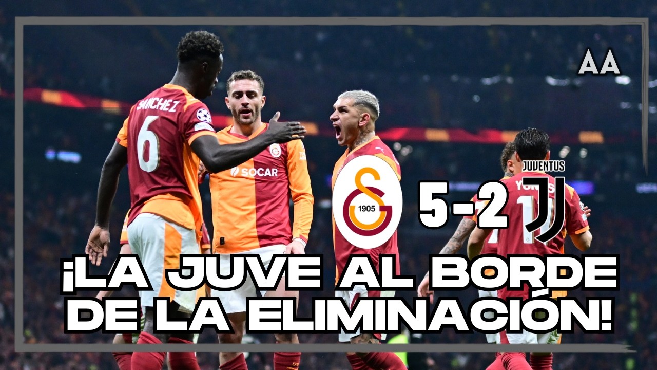 Galatasaray pasó por arriba a la Juventus. Goleada 5-2 y a definir en Turín 
