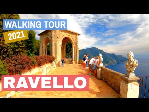 🇮🇹 RAVELLO - Scenic picture-postcard view of famous Amalfi Coast  (with subtitles)