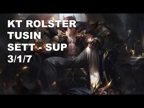 KT Rolster TusiN Sup Sett vs Maokai - KR Grandmaster Patch 10.9