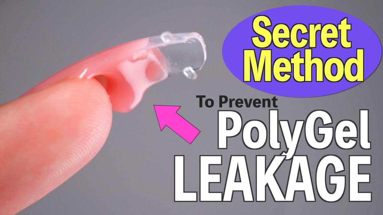The Secret Method to Prevent PolyGel Leakage💅 DIY nails at home【ASKA NAILS】