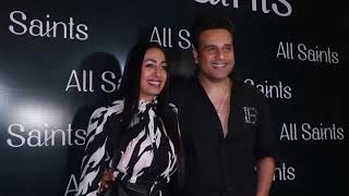Krushna Abhishek With Wife Kashmera Shah At All Saints For Bigg Boss 16 Party