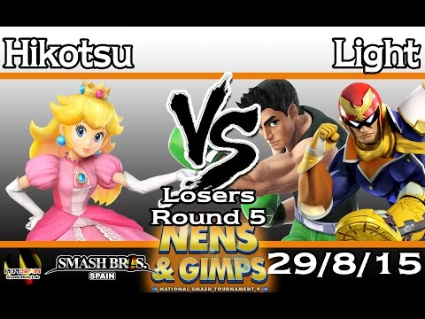 Nens&Gimps - Hikotsu (Peach) vs Light (Little Mac / Captain Falcon) - Losers Round 5