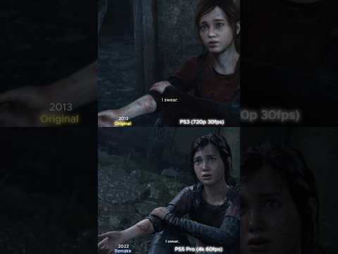 THE LAST OF US Remake PS5PRO VS PS3 Graphics Comparison #thelastofus #ps5pro #shorts
