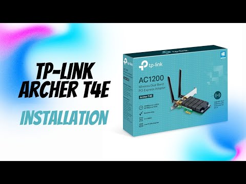 TP-LINK Archer T4E, dviejų juostų PCI Express adapteris 2.4GHz/5GHz, 802.11ac, 300+867 Mbps, 2x nuimamos antenos video