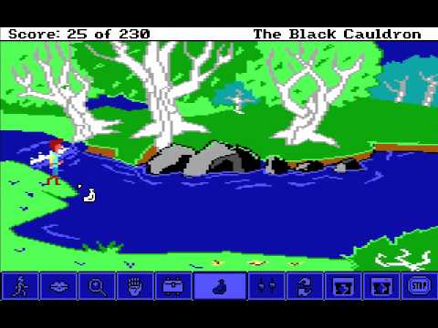 Let's Play The Black Cauldron: Point and Click Part 10 - Castle Fail, Marsh Fail
