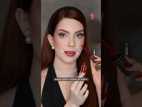 4 FORMAS DE APLICAR BATOM VERMELHO 💋