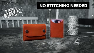Making a Simple Leather Wallet - No Stitching